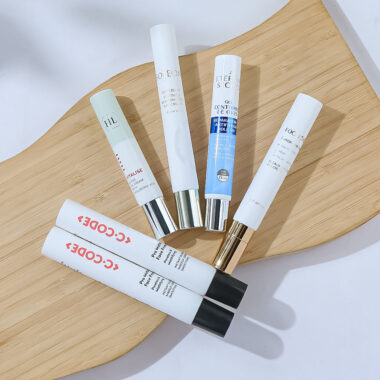 Wholesale soft plastic eye cream tube for cosmetic packaging