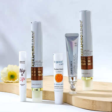 Wholesale soft plastic eye cream tube for cosmetic packaging