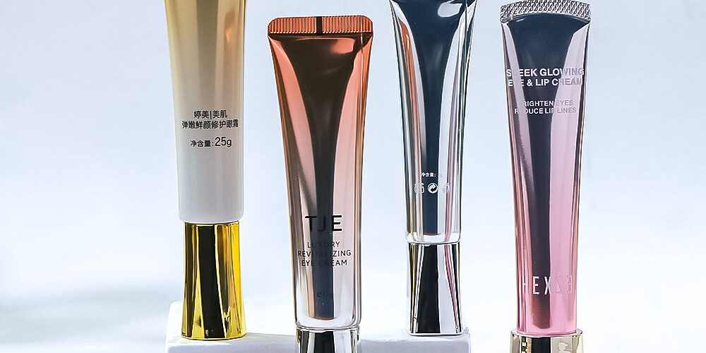 Wholesale soft plastic eye cream tube for cosmetic packaging