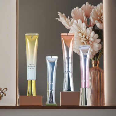 Wholesale soft plastic eye cream tube for cosmetic packaging