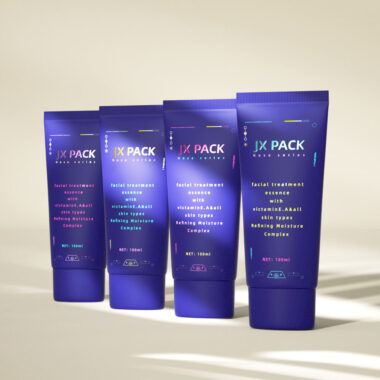 Plastic face cream tube for sunscreen and facial lotion