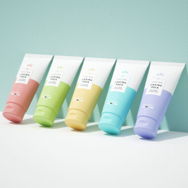 Plastic face cream tube for sunscreen and facial lotion