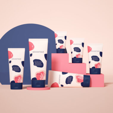 Plastic face cream tube for sunscreen and facial lotion