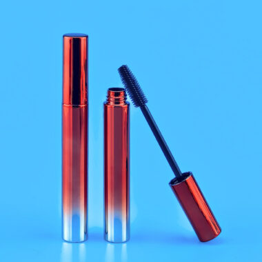Plastic mascara tube for cosmetic and beauty packaging