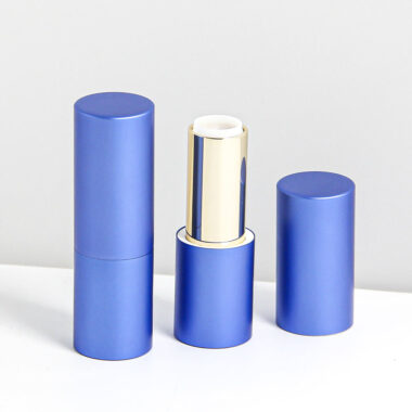 Round magnetic lipstick tube for luxury cosmetic packaging