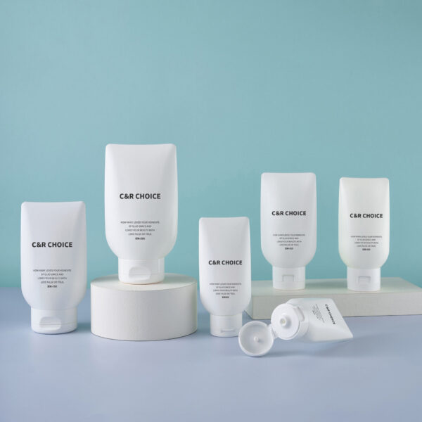 Squeeze face cream tube for cleanser and sunscreen packaging