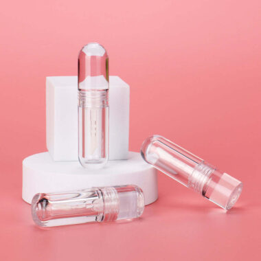 Transparent small capacity lipgloss tube for beauty packaging